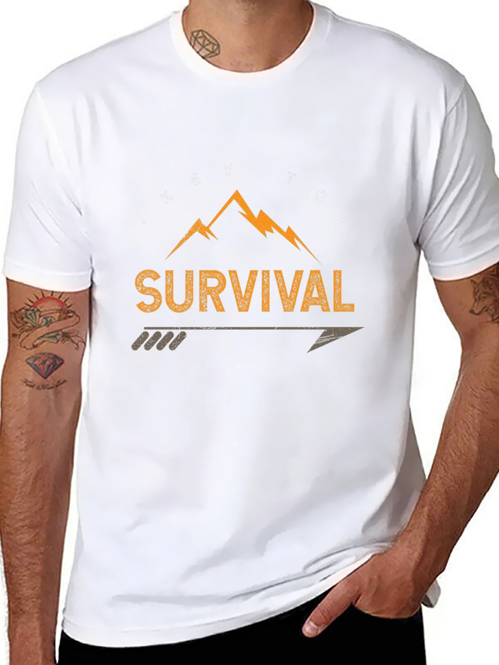 Key To Survival Mountain Arrow T-Shirt product image 7