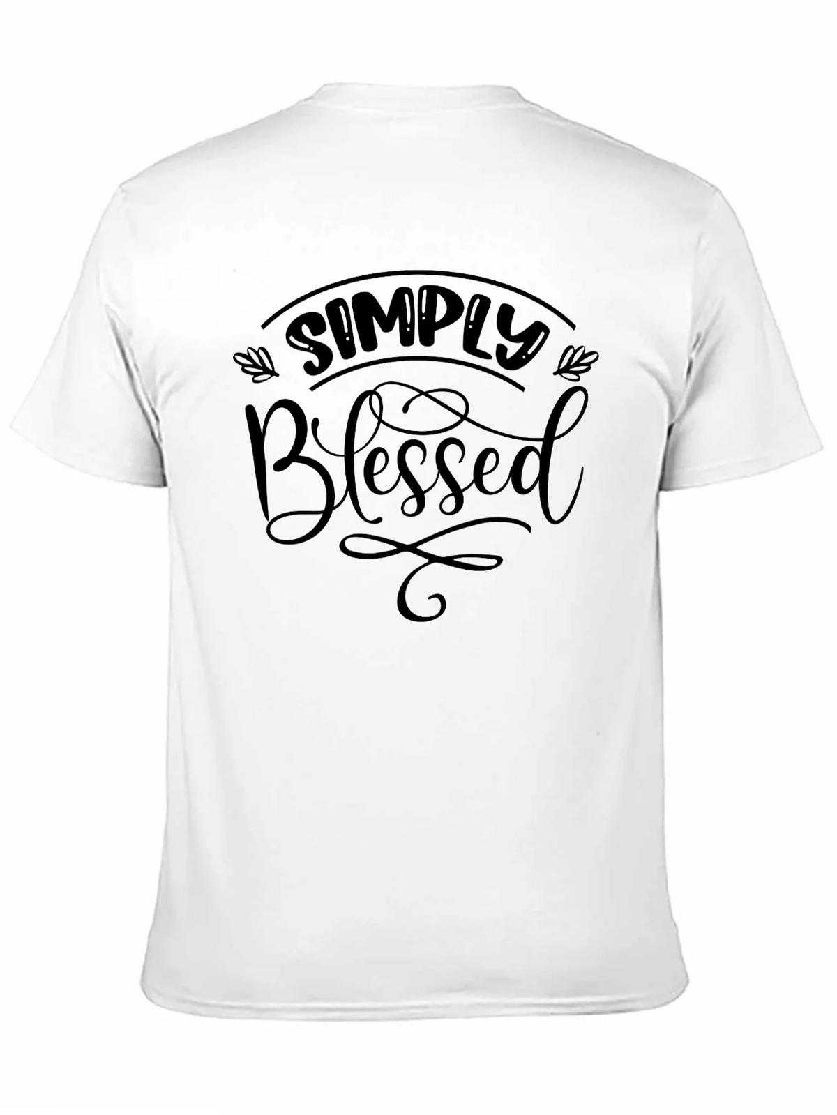 Simply Blessed Black Graphic Tee - Casual Comfort product image 7