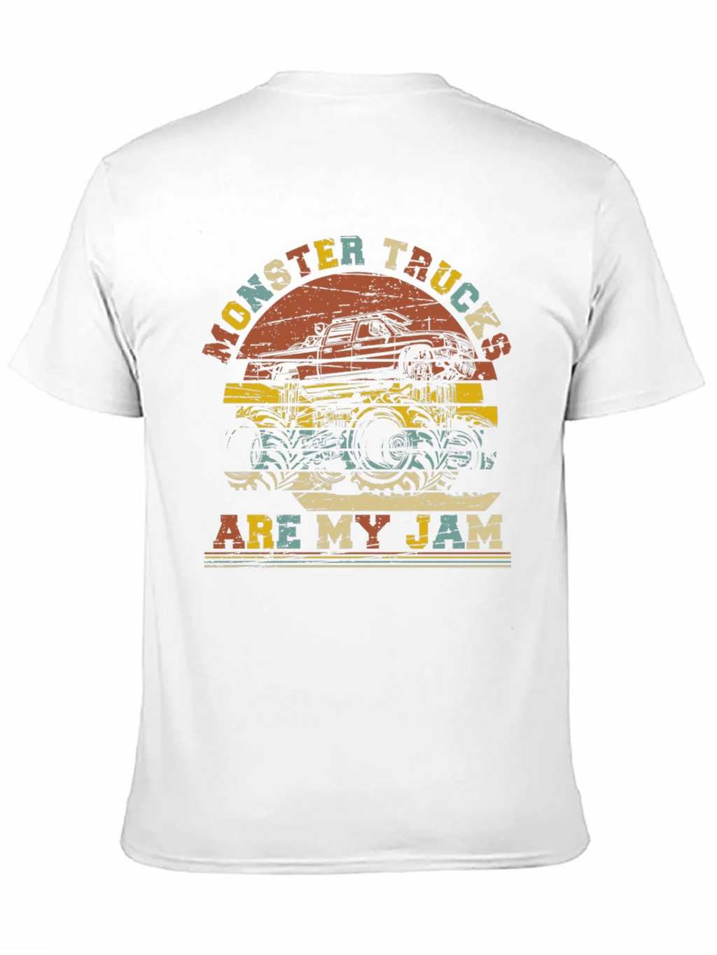 Monster Trucks Are My Jam Retro Graphic T-Shirt product image 10