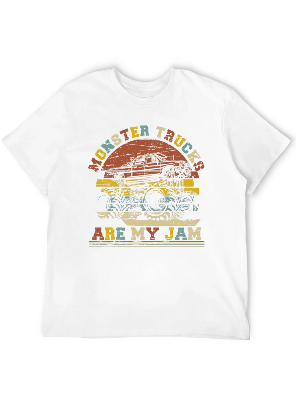 Monster Trucks Are My Jam Retro Graphic T-Shirt product image 11