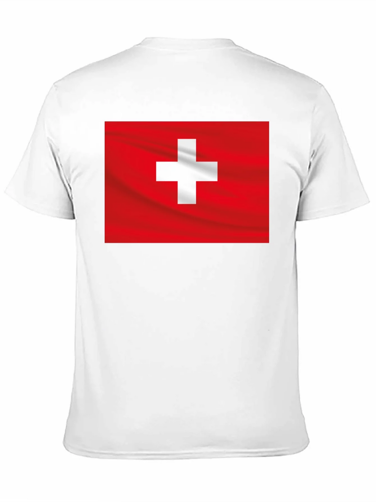 Swiss Flag Graphic Black T-Shirt product image 10