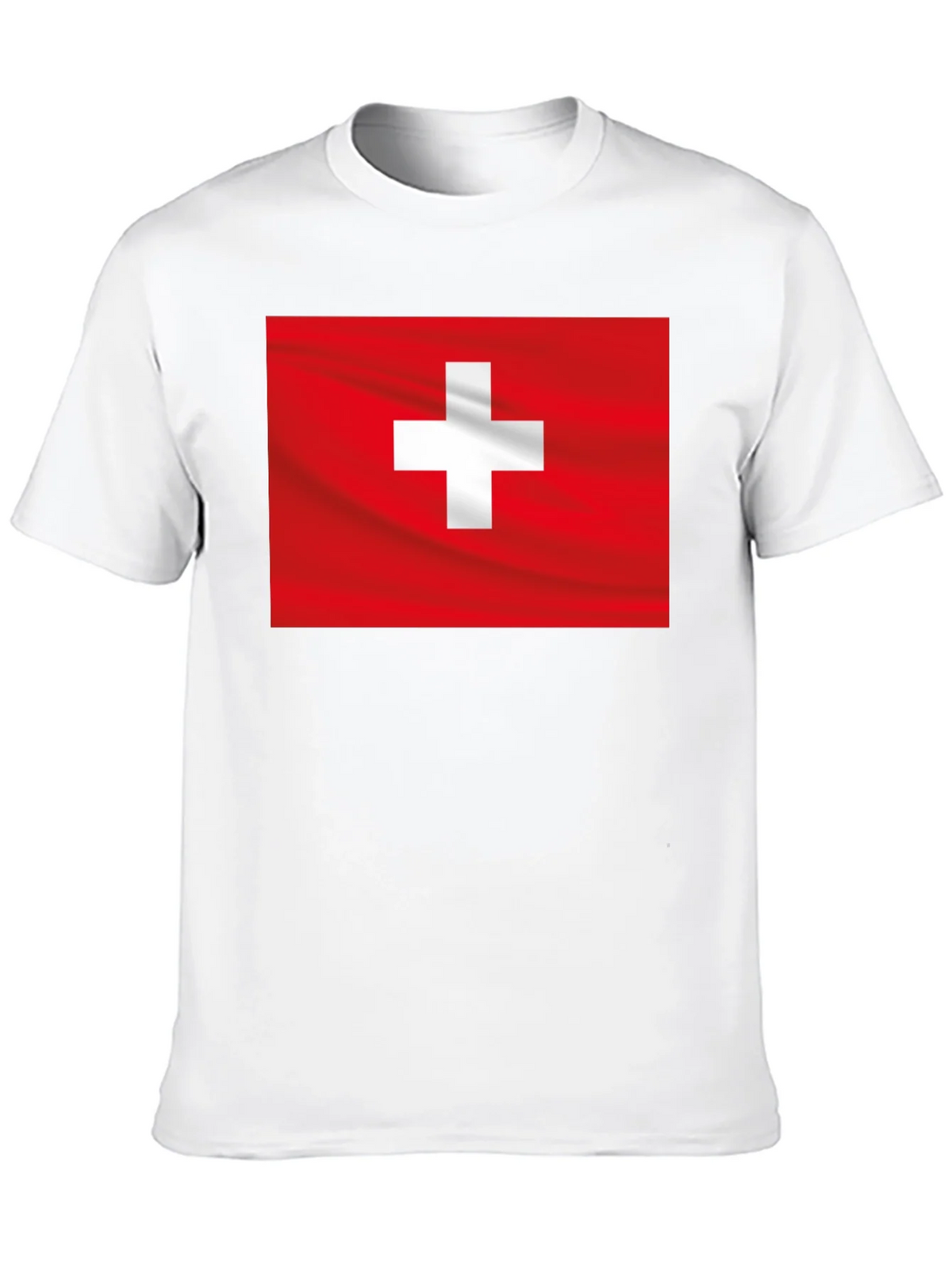 Swiss Flag Graphic Black T-Shirt product image 9