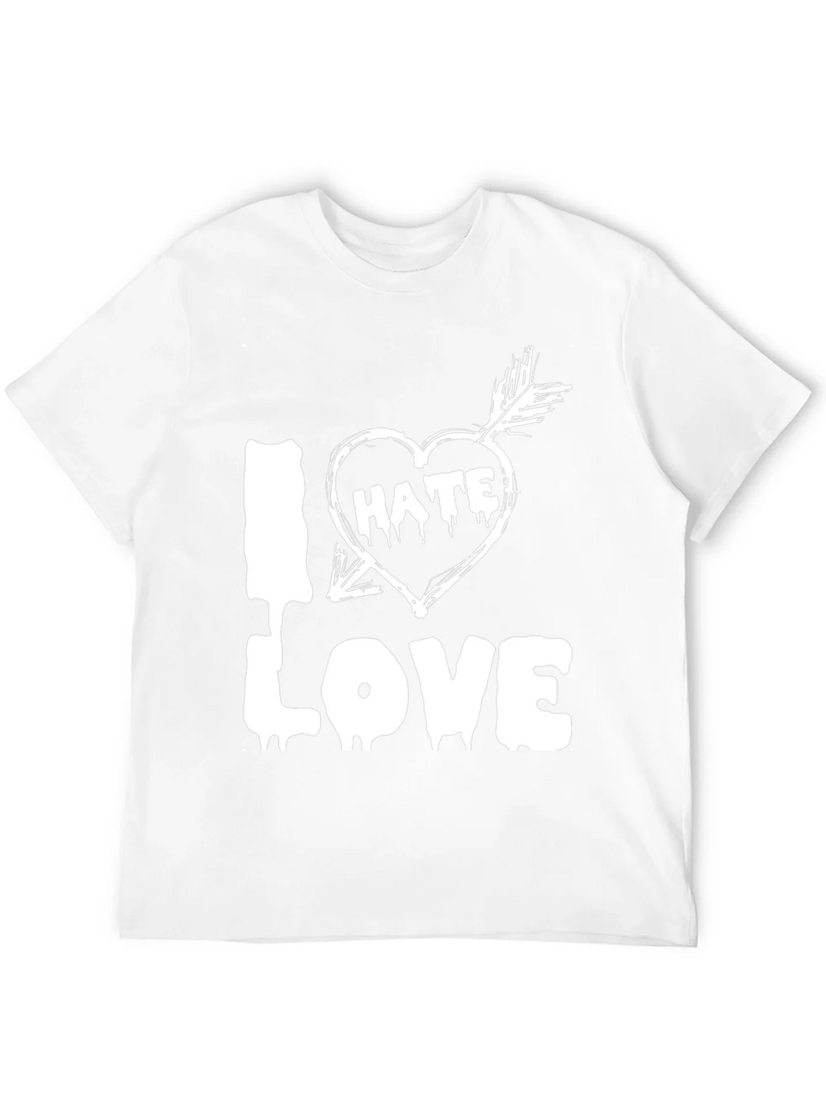 I Hate Love Graphic T-Shirt product image 6