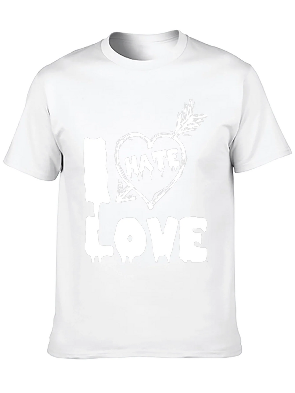 I Hate Love Graphic T-Shirt product image 5