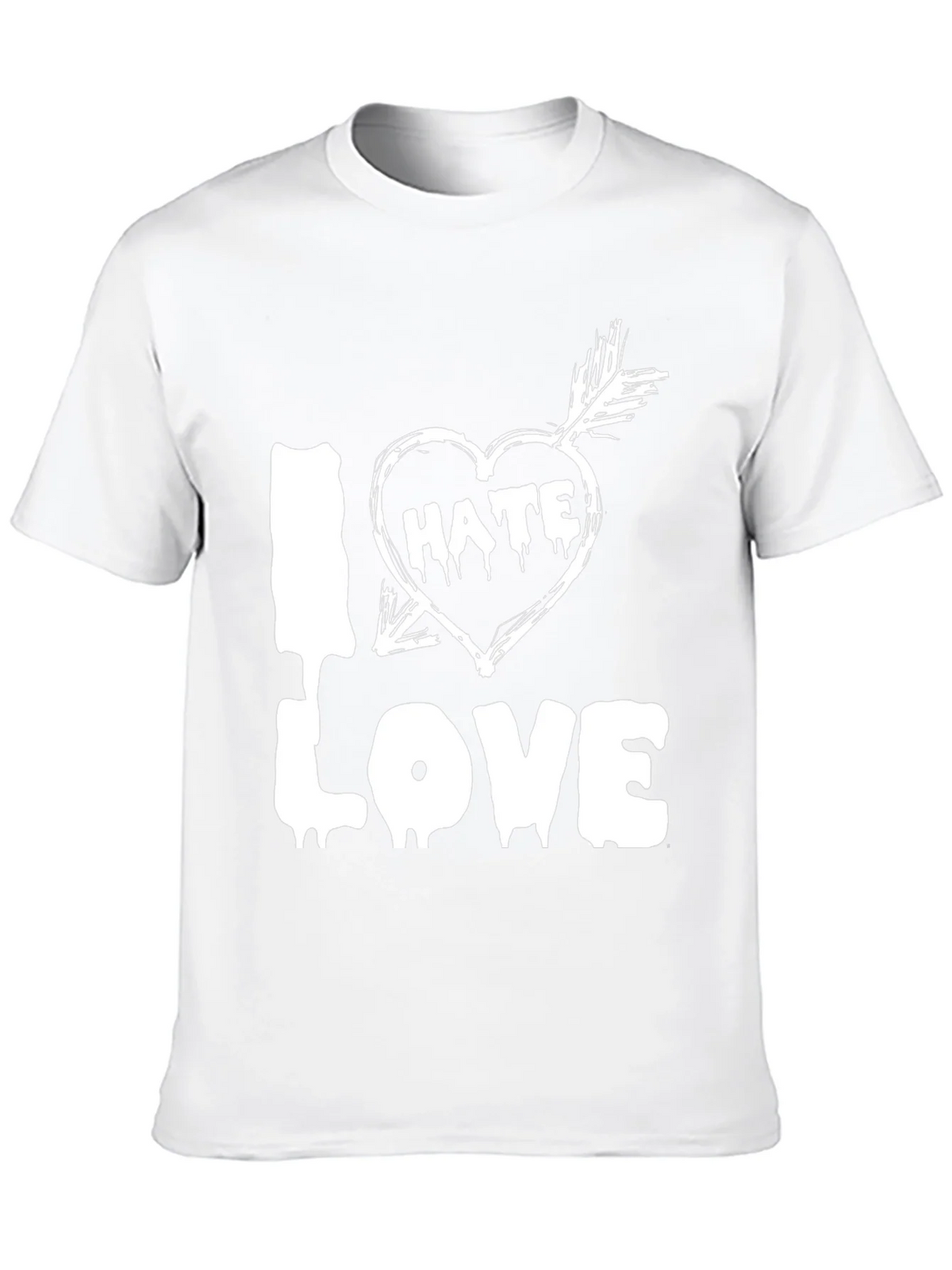 I Hate Love Graphic T-Shirt product image 5