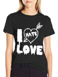 I Hate Love Graphic T-Shirt product image 1