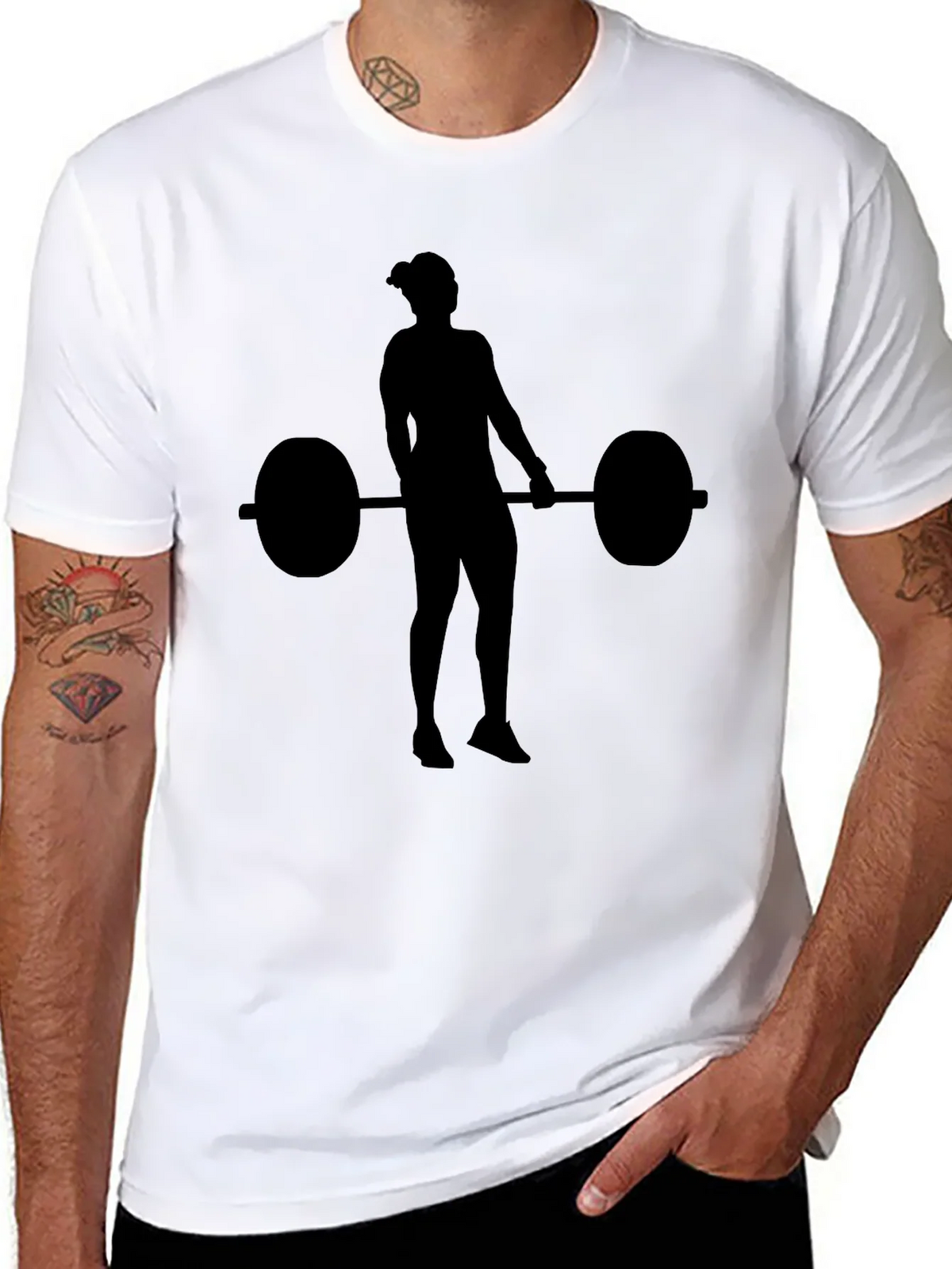 Weightlifting Silhouette T-Shirt product image 7