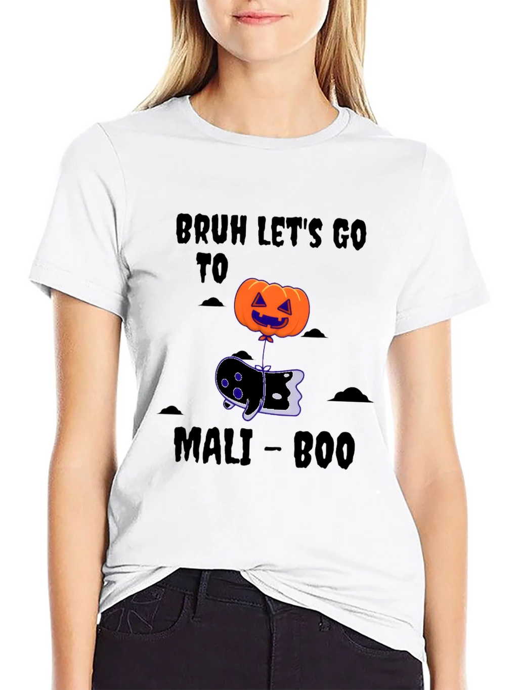 Bruh Lets Go To Mali-Boo Halloween T-Shirt product image 7