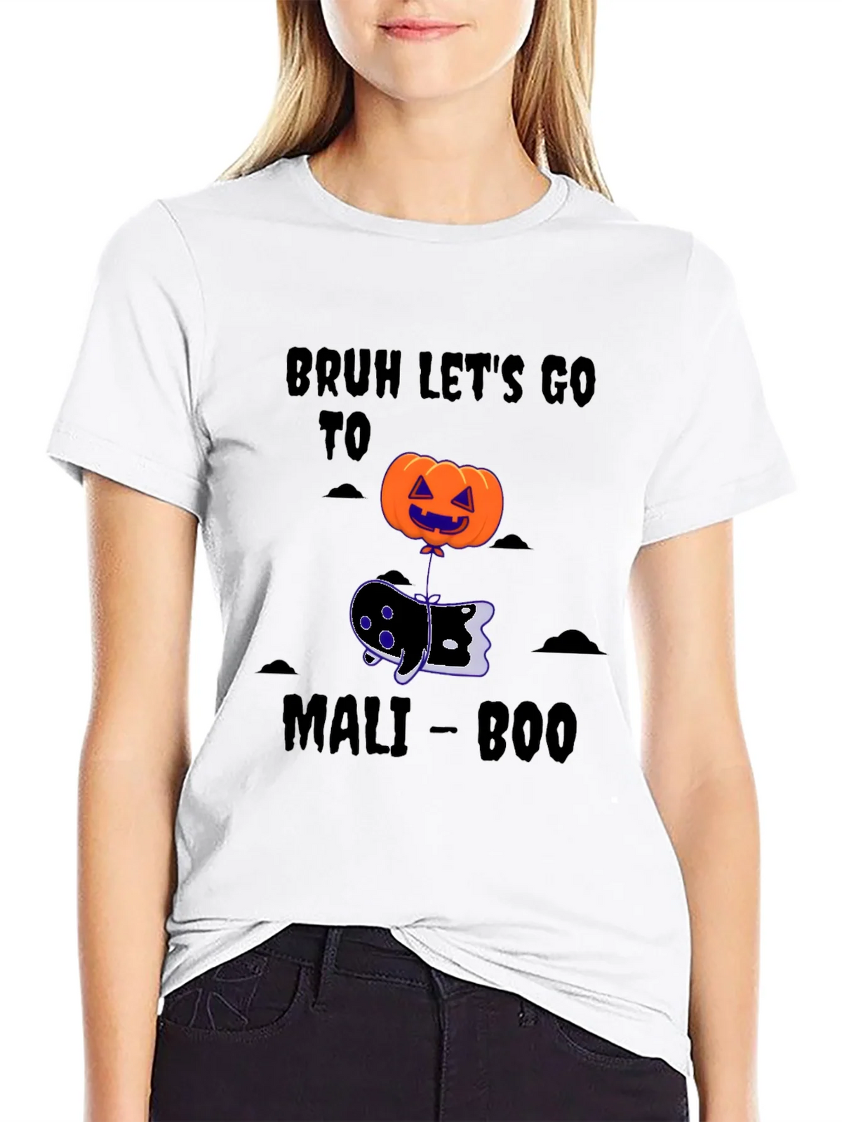 Bruh Lets Go To Mali-Boo Halloween T-Shirt product image 7