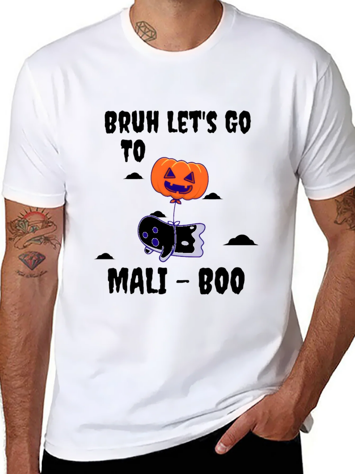 Bruh Lets Go To Mali-Boo Halloween T-Shirt product image 6