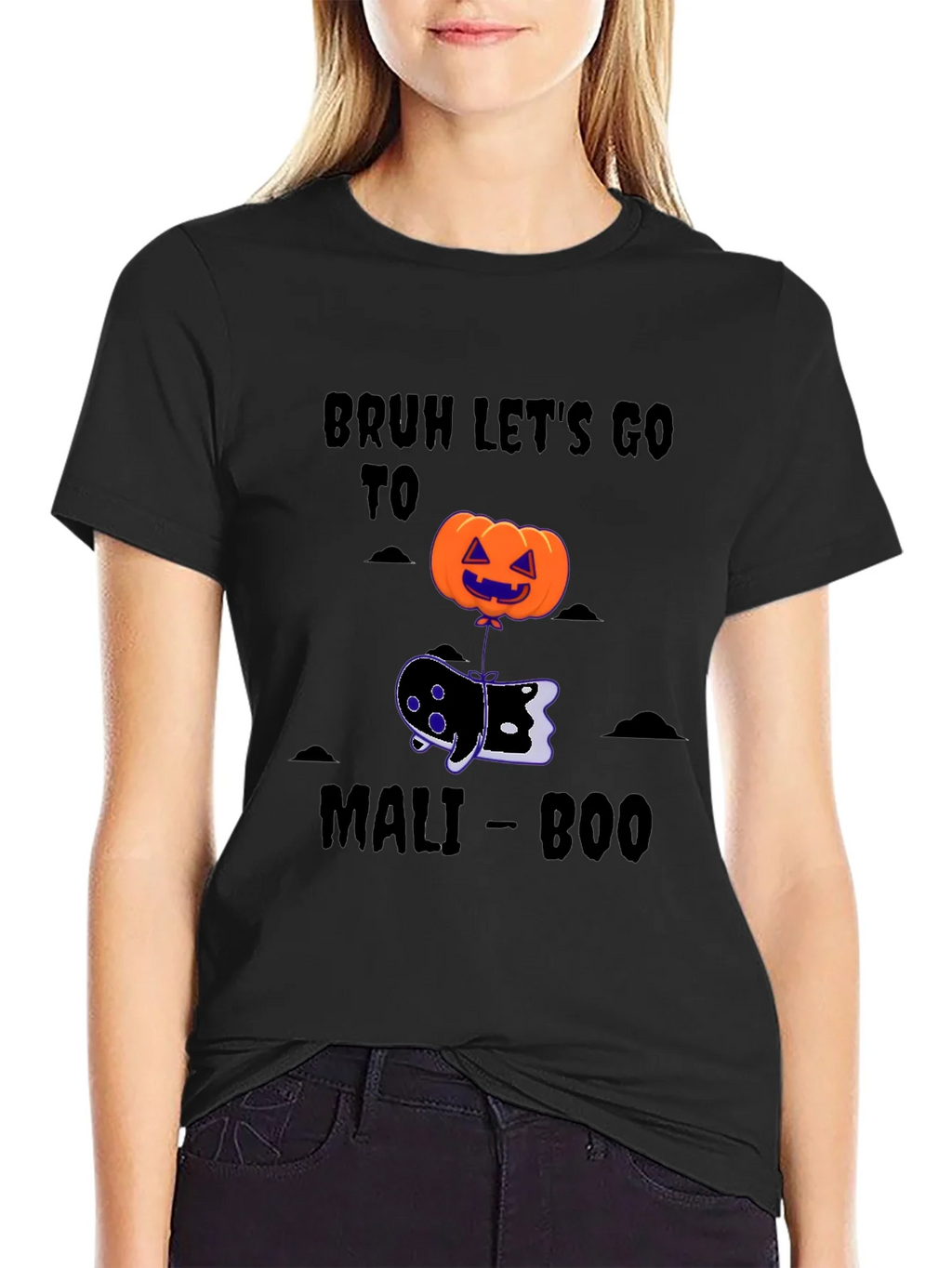 Bruh Lets Go To Mali-Boo Halloween T-Shirt product image 1
