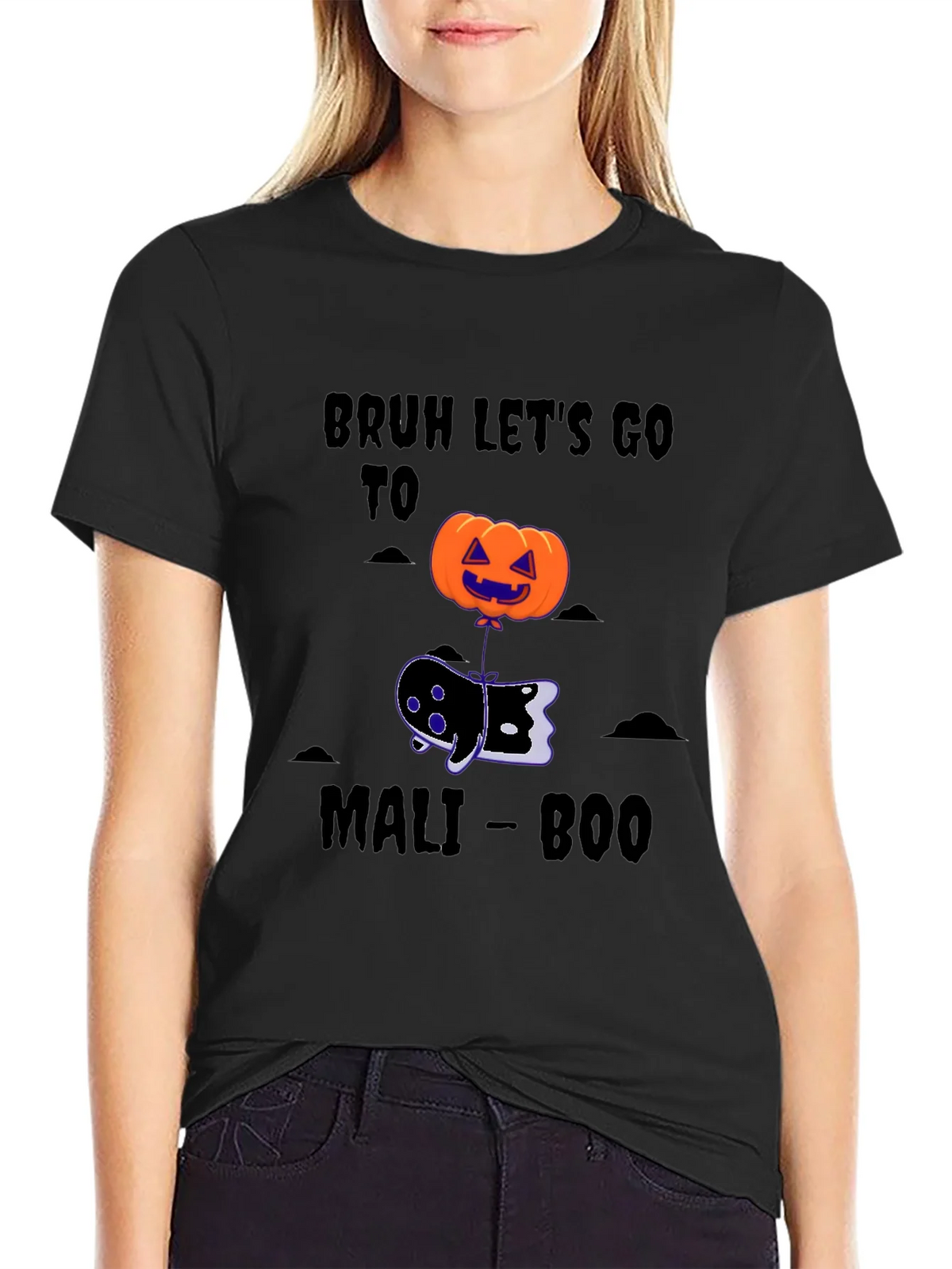 Bruh Lets Go To Mali-Boo Halloween T-Shirt product image 1
