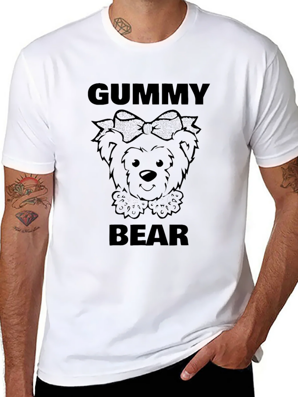Gummy Bear Graphic Tee - Black Unisex T-Shirt product image 7