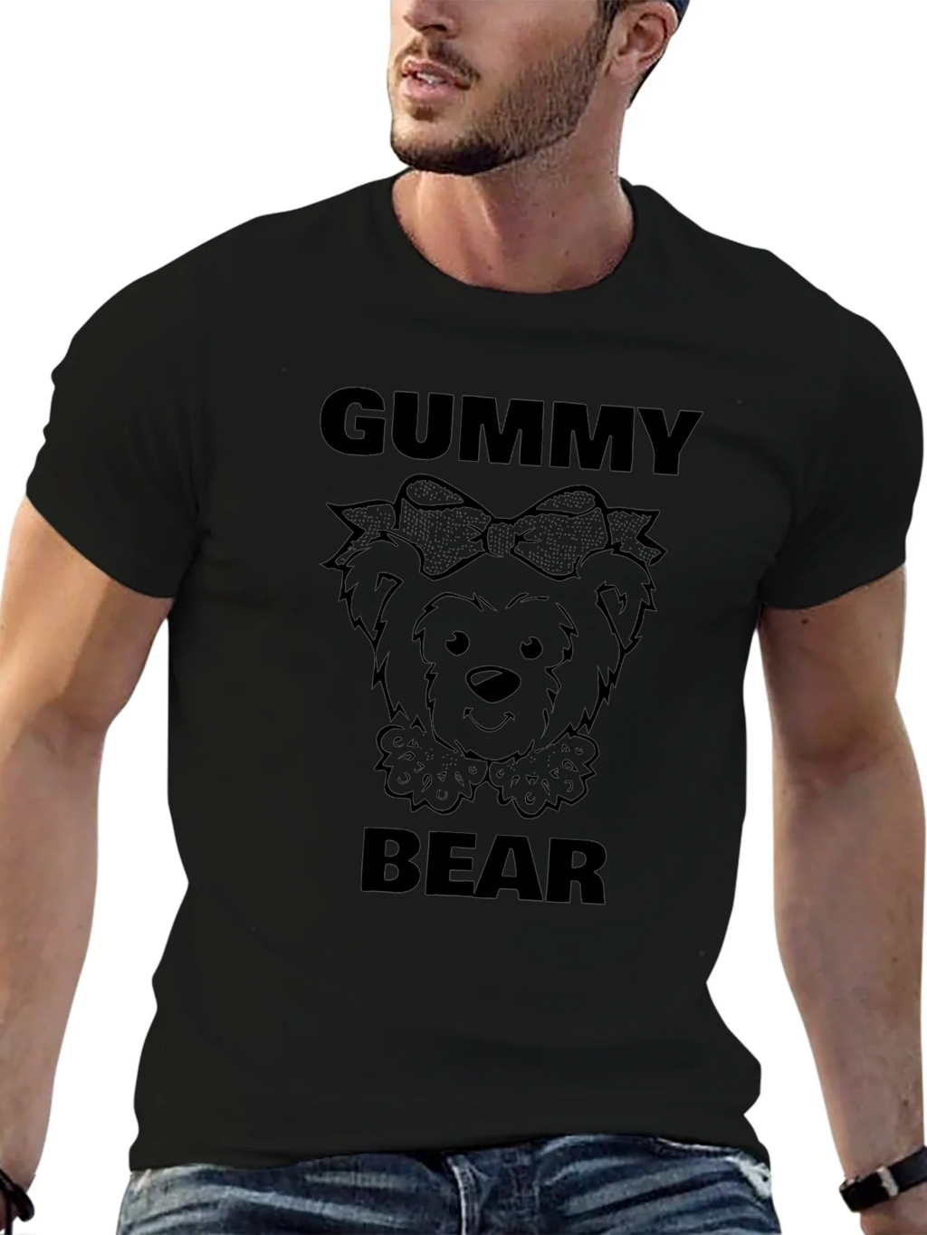 Gummy Bear Graphic Tee - Black Unisex T-Shirt product image 6