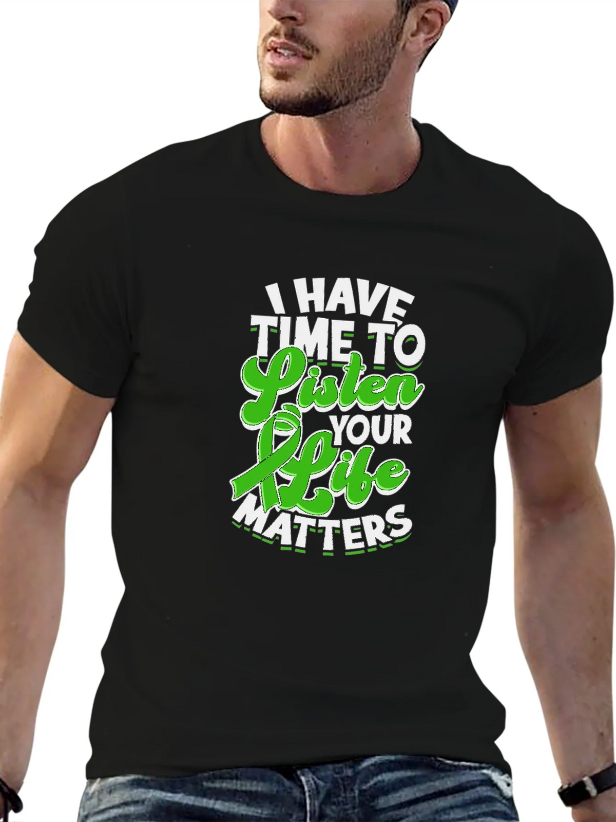 I Have Time to Listen Your Life Matters Awareness T-Shirt product image 6