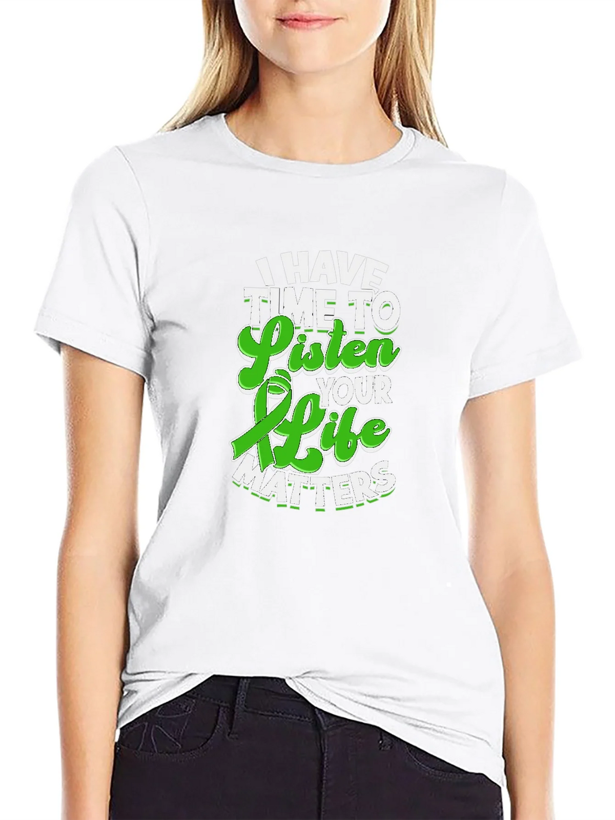 I Have Time to Listen Your Life Matters Awareness T-Shirt product image 8