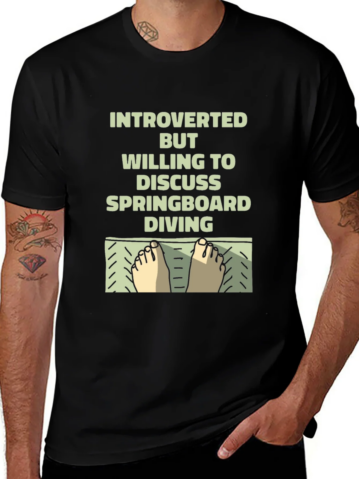 Introverted Springboard Diving T-Shirt product image 1