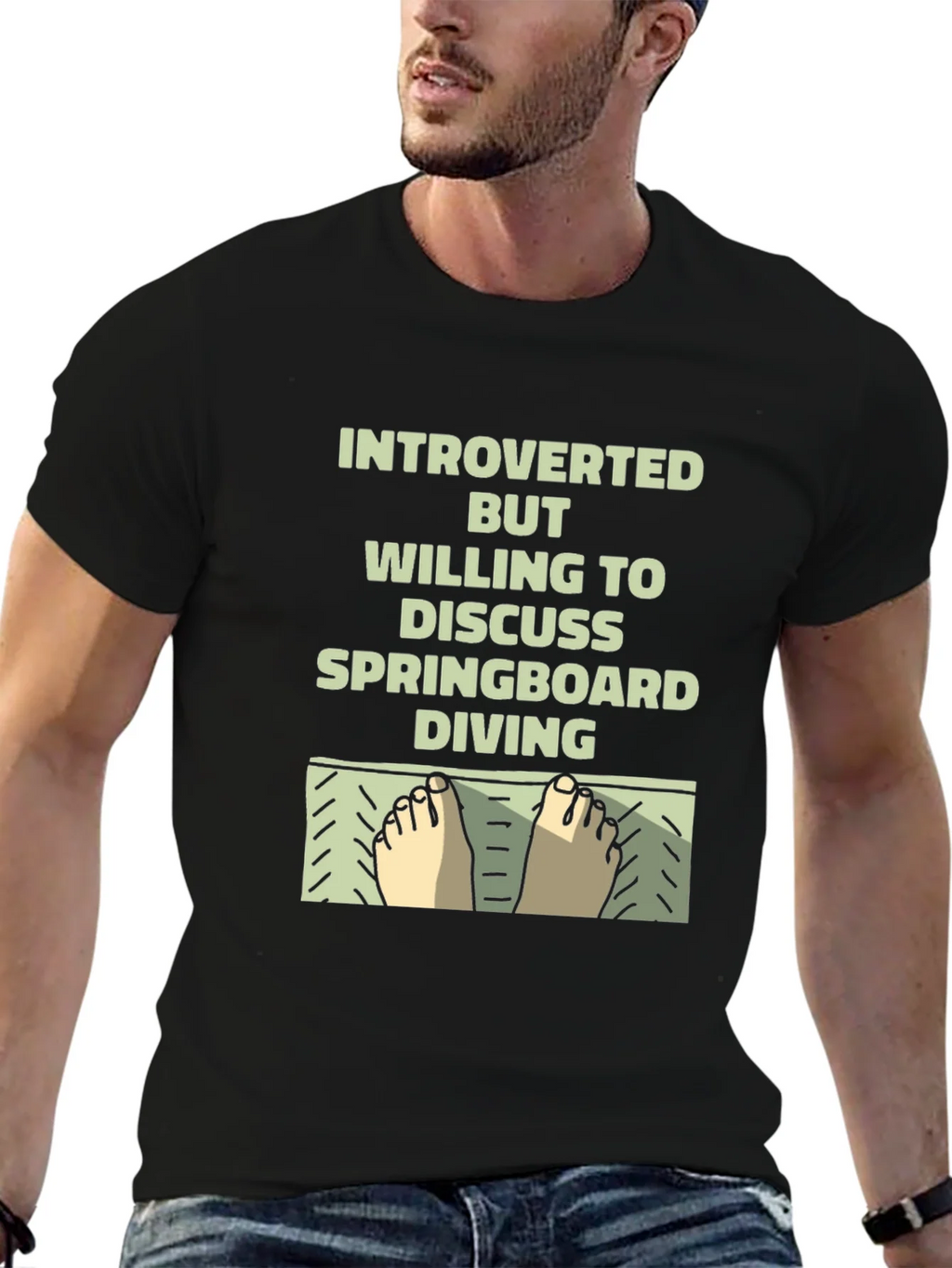 Introverted Springboard Diving T-Shirt product image 6