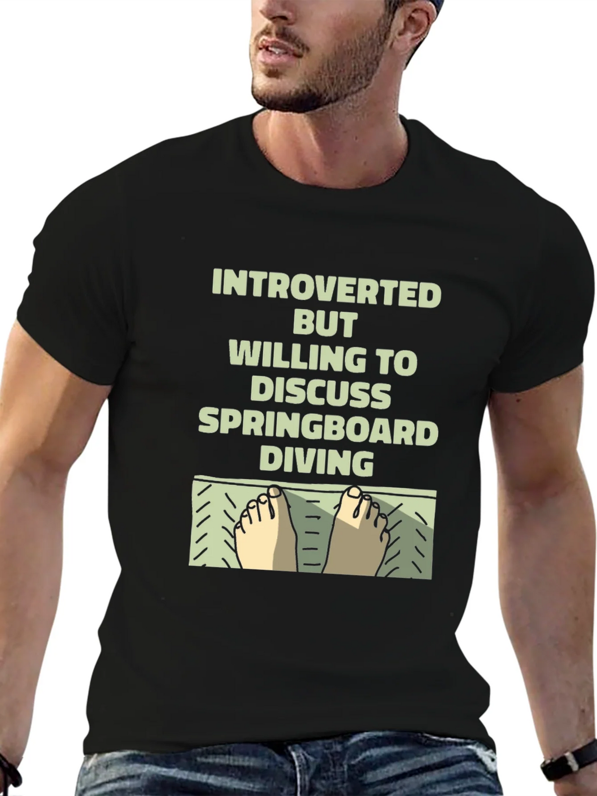 Introverted Springboard Diving T-Shirt product image 6