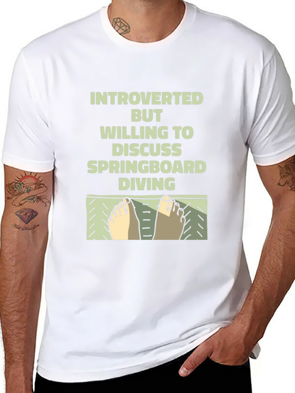 Introverted Springboard Diving T-Shirt product image 7