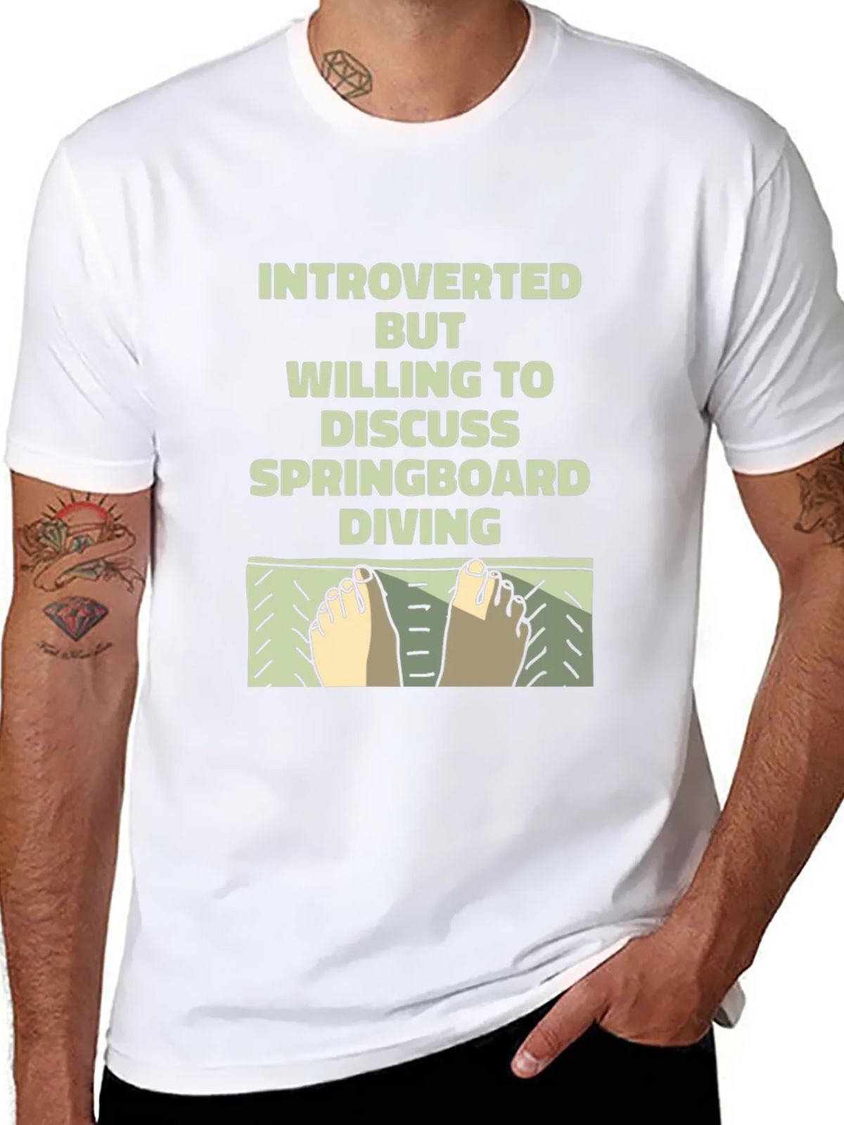 Introverted Springboard Diving T-Shirt product image 7