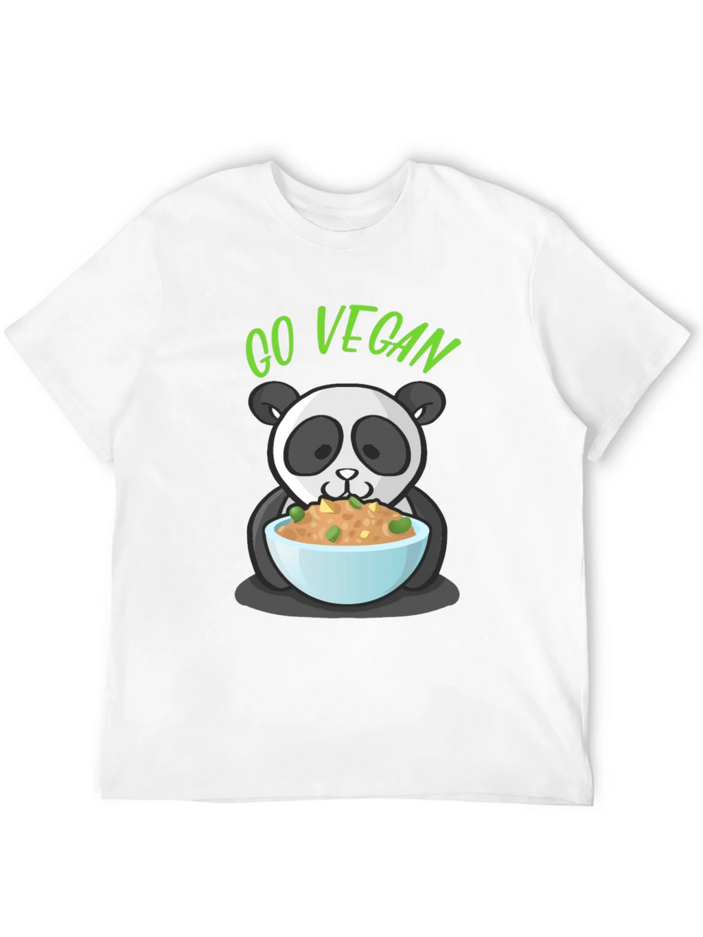 Go Vegan Panda Graphic T-Shirt product image 8