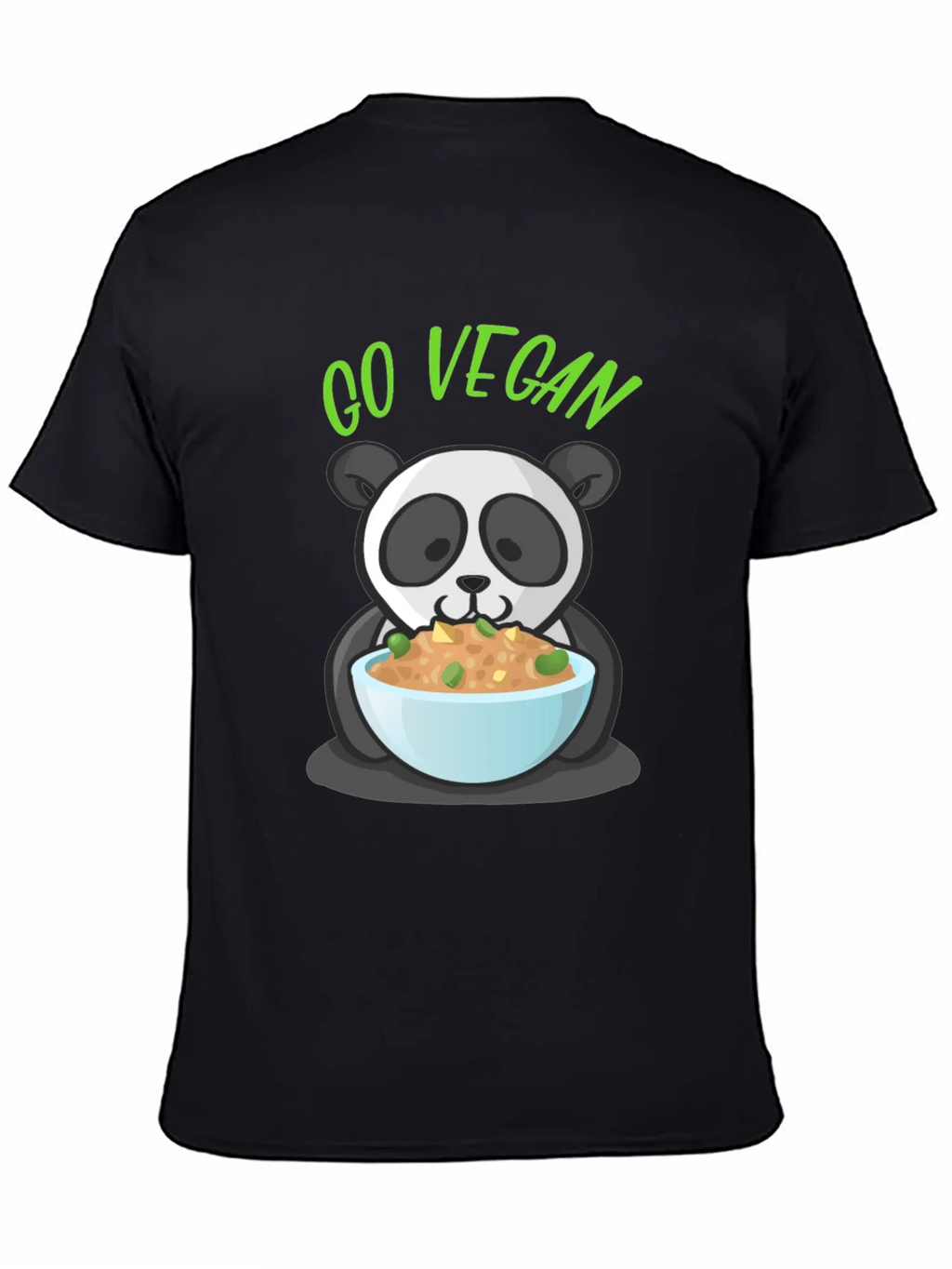Go Vegan Panda Graphic T-Shirt product image 4