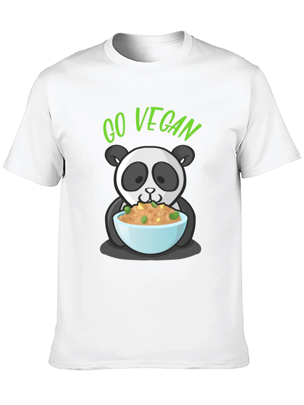 Go Vegan Panda Graphic T-Shirt product image 6