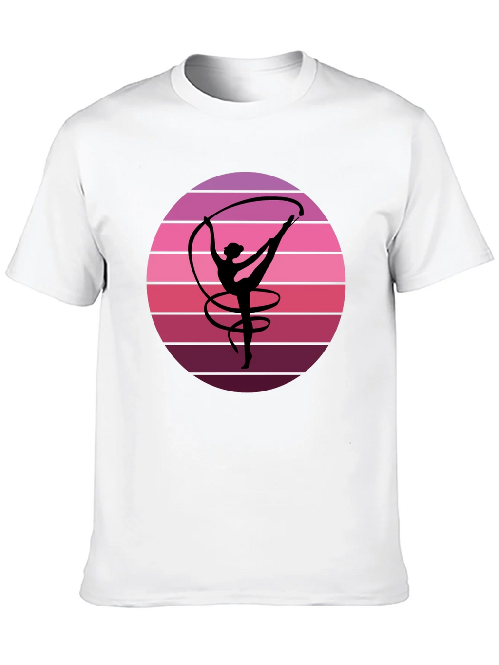 Rhythmic Gymnast Sunset Graphic Tee - Black product image 2