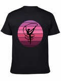 Rhythmic Gymnast Sunset Graphic Tee - Black product image 1