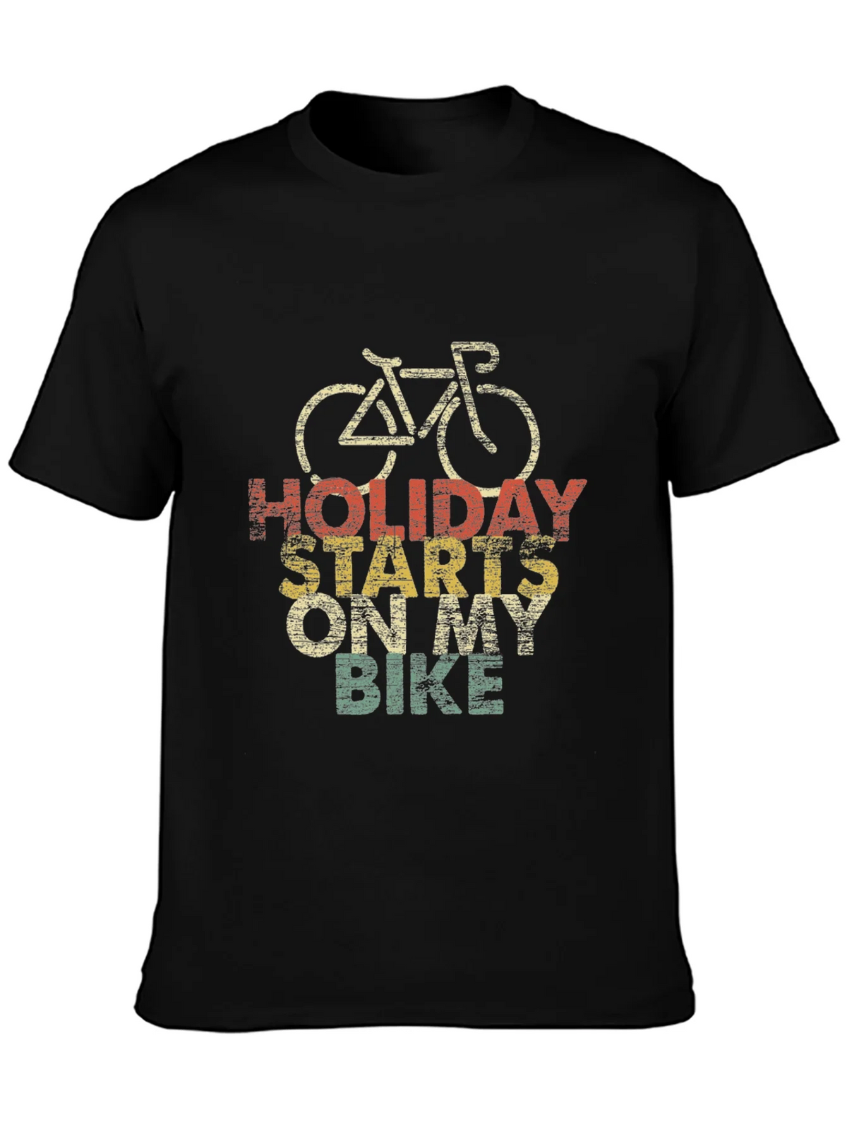 Holiday Starts On My Bike T-Shirt product image 3