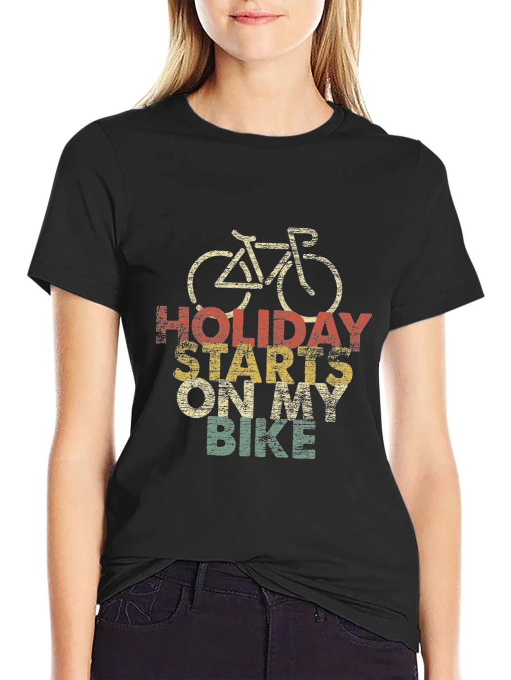 Holiday Starts On My Bike T-Shirt product image 2
