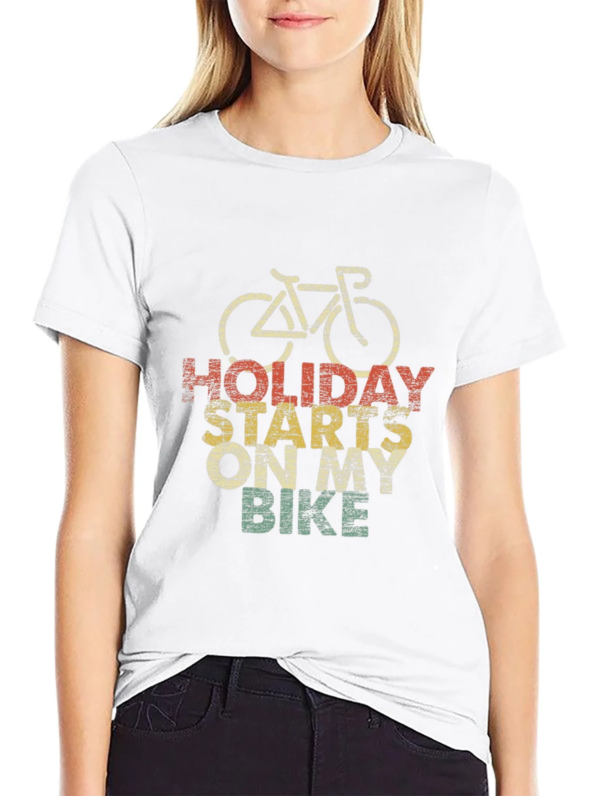 Holiday Starts On My Bike T-Shirt product image 8