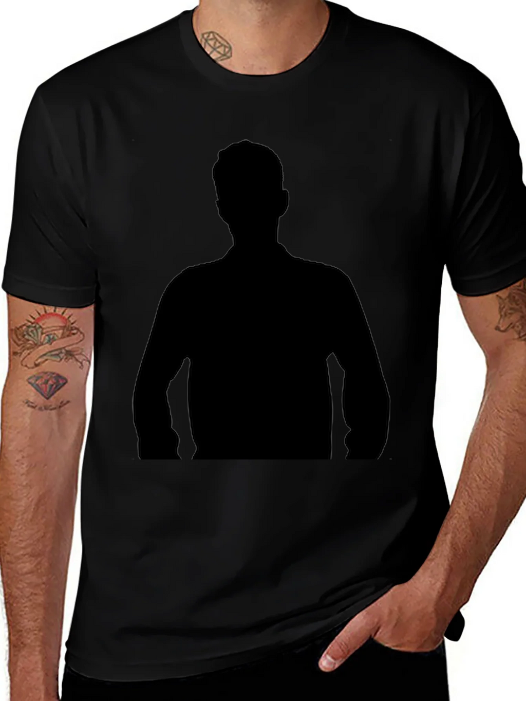 Black Silhouette Graphic Tee - Modern Fit product image 1