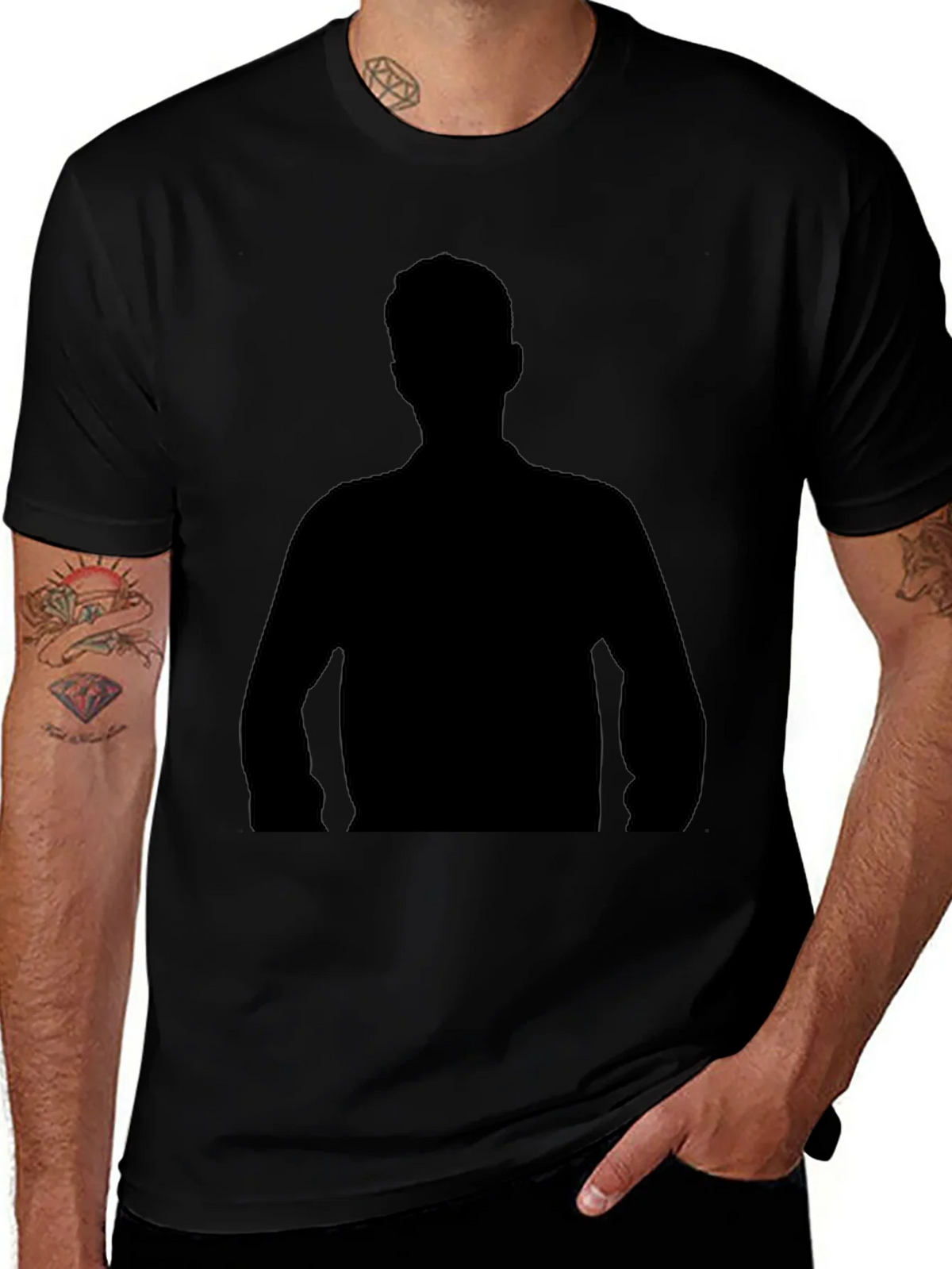 Black Silhouette Graphic Tee - Modern Fit product image 1