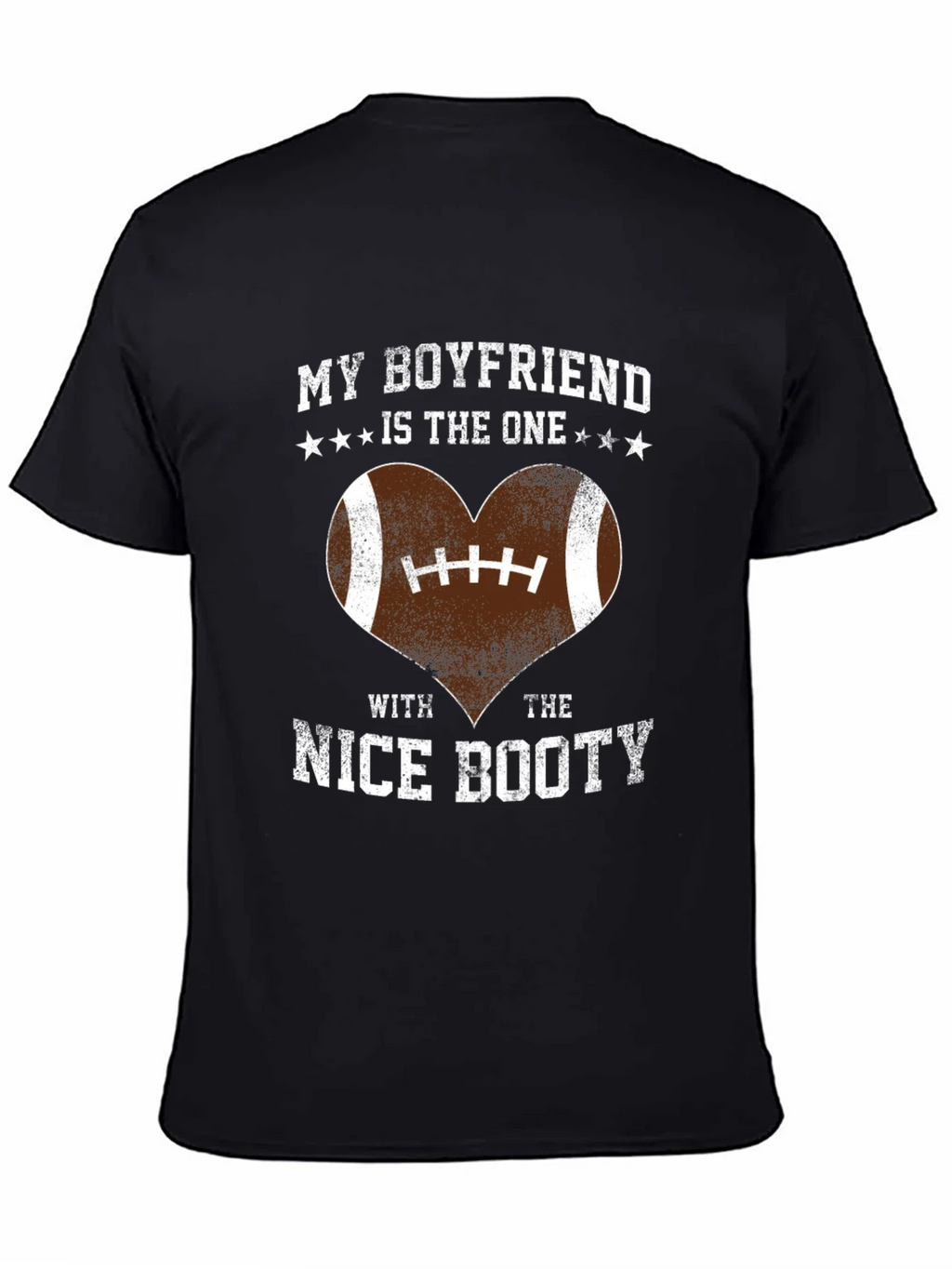 Boyfriend Nice Booty Football Heart T-Shirt product image 4