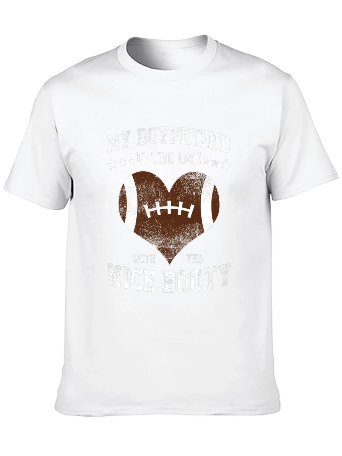 Boyfriend Nice Booty Football Heart T-Shirt product image 9