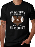 Boyfriend Nice Booty Football Heart T-Shirt product image 1