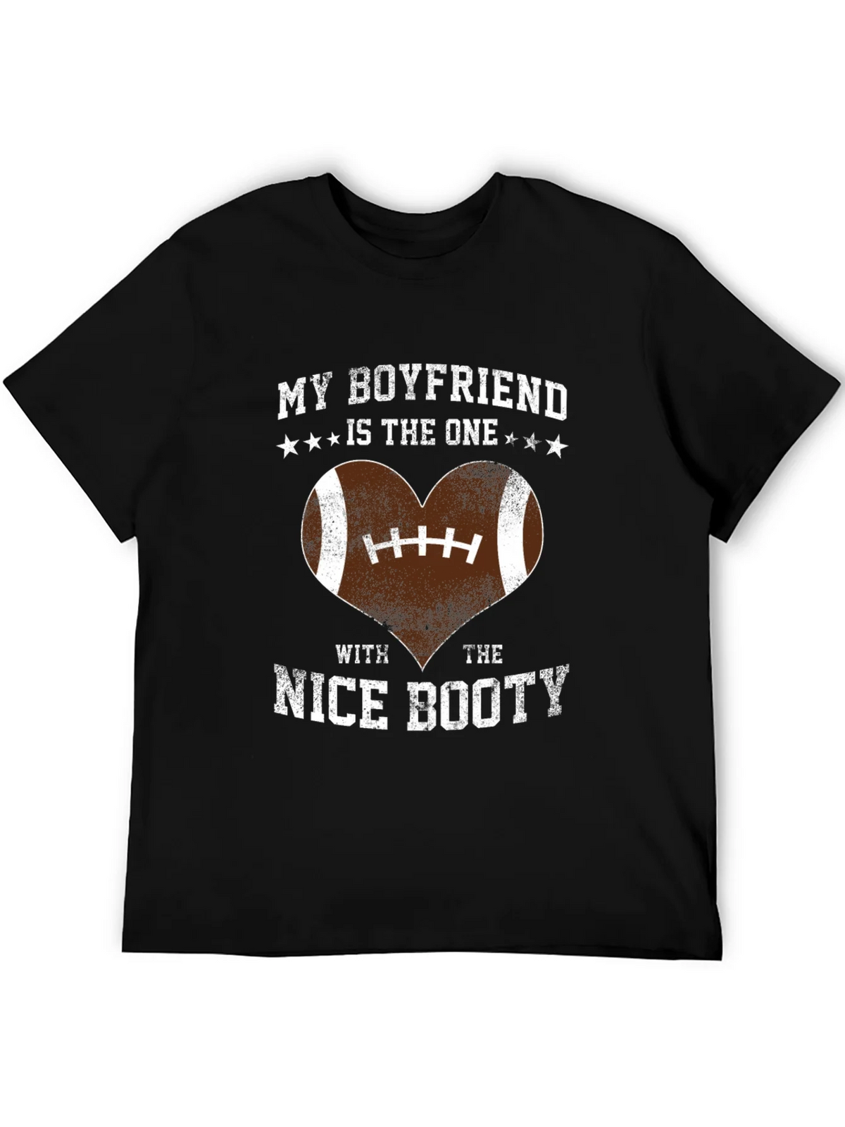 Boyfriend Nice Booty Football Heart T-Shirt product image 5