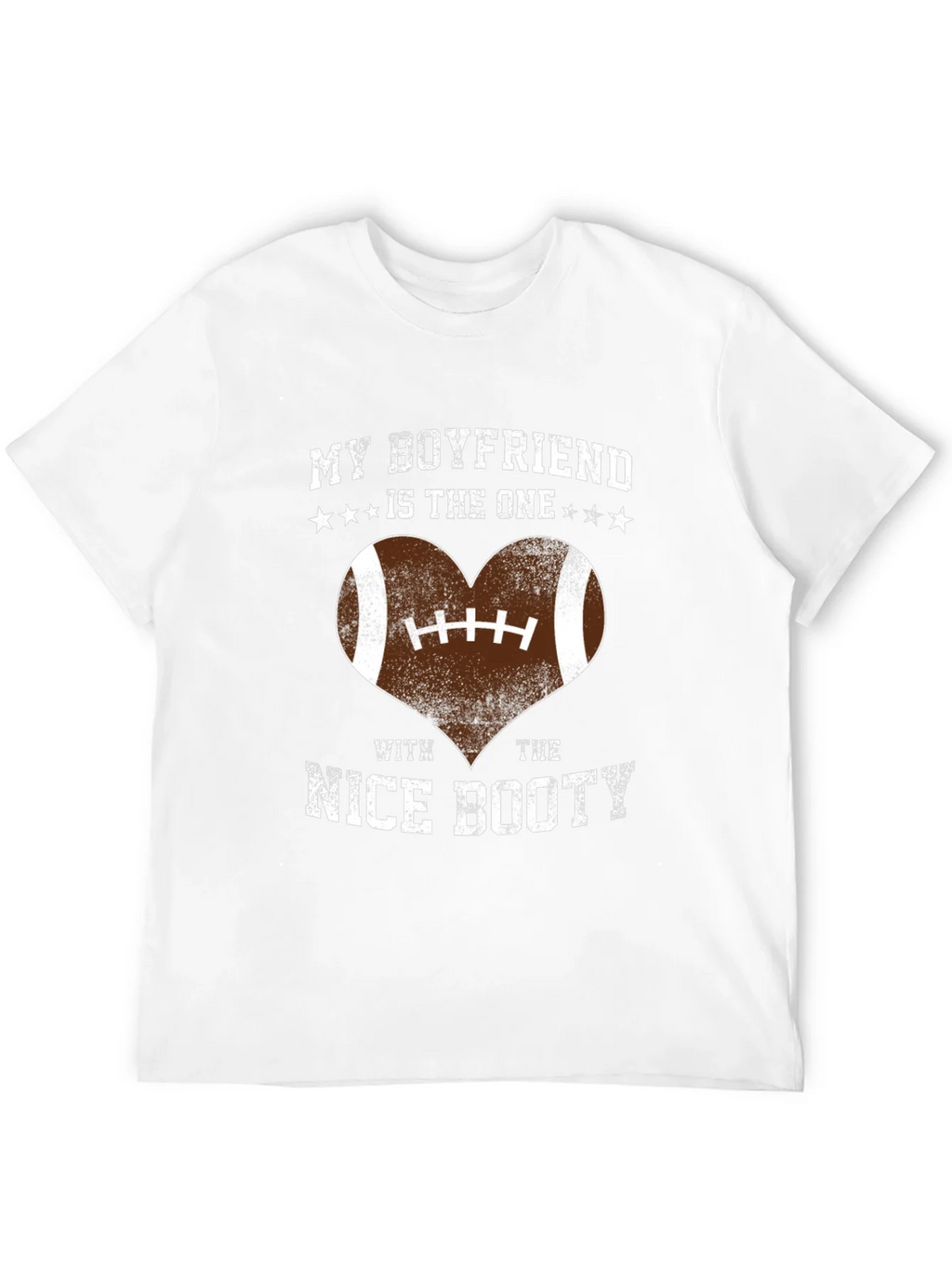 Boyfriend Nice Booty Football Heart T-Shirt product image 11