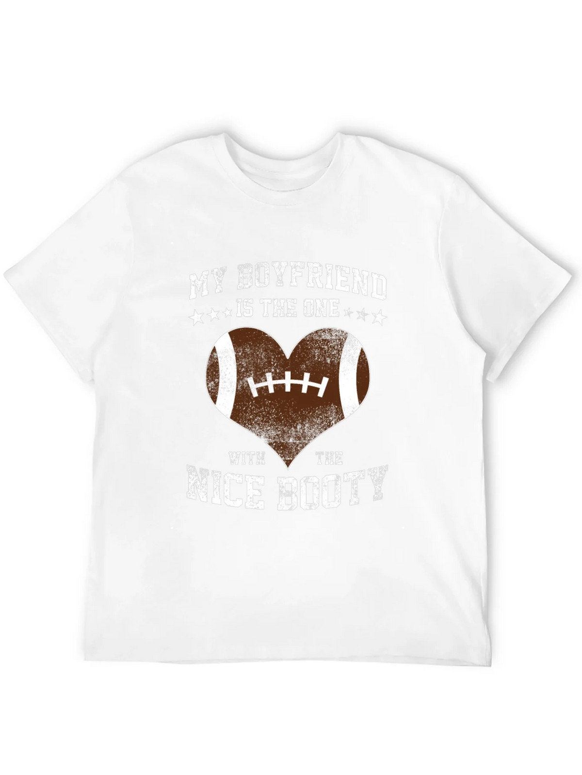 Boyfriend Nice Booty Football Heart T-Shirt product image 11