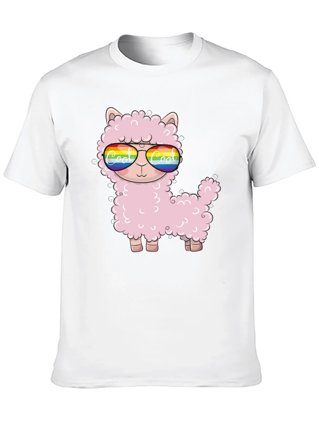Cool Llama Black T-Shirt product image 9