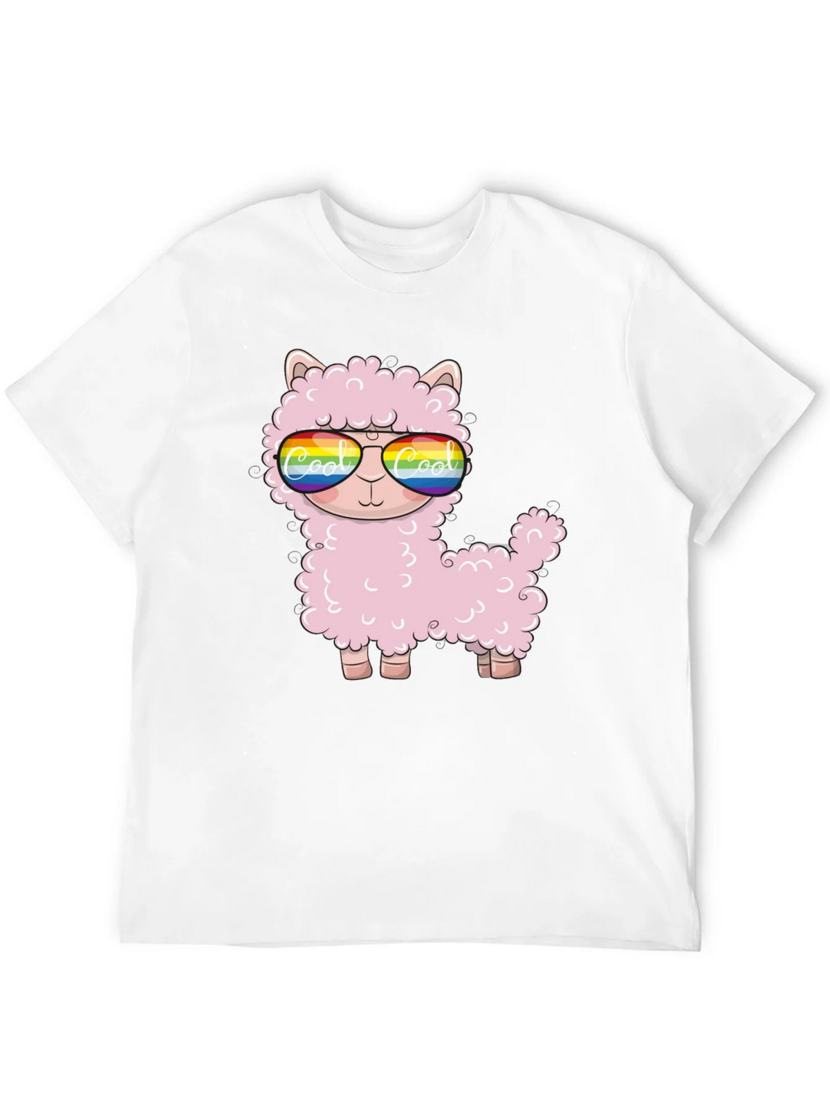 Cool Llama Black T-Shirt product image 11