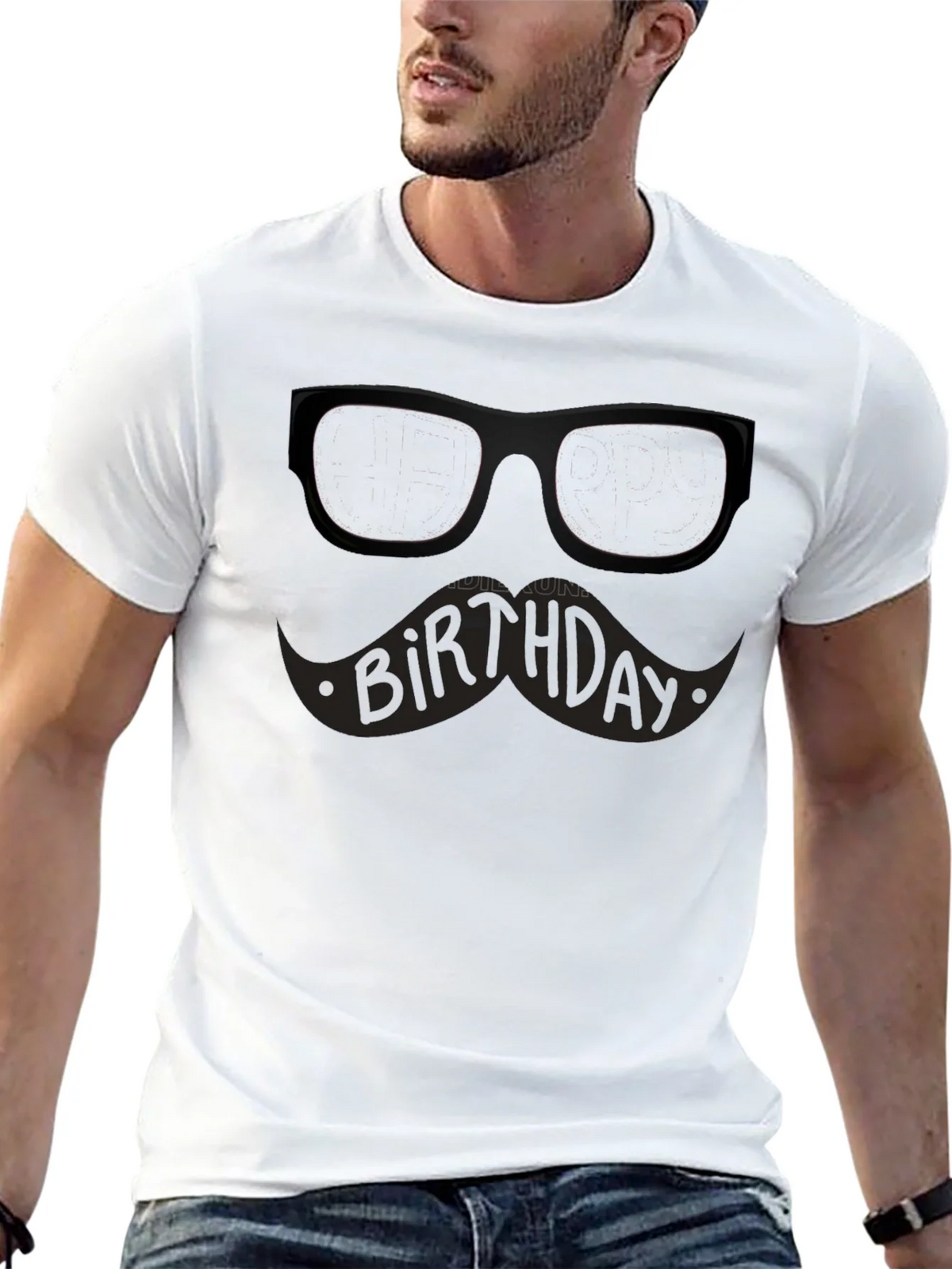 Birthday Mustache T-Shirt product image 12