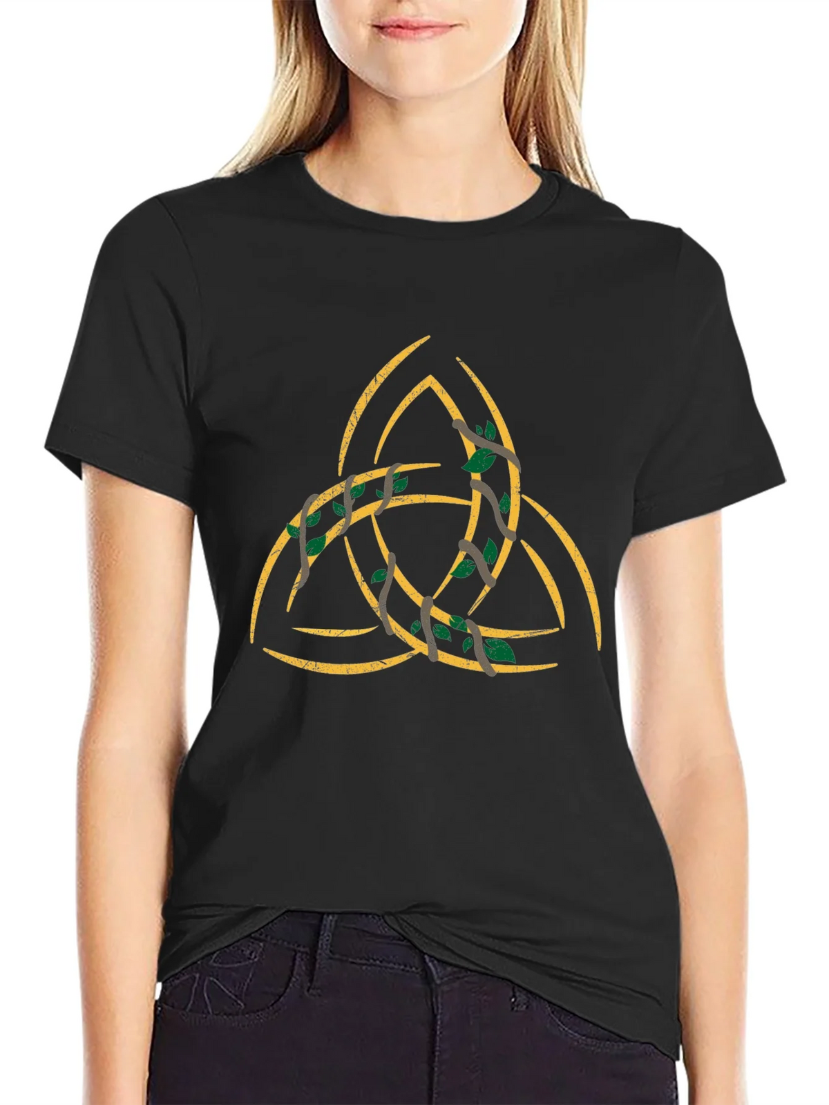 Celtic Knot Tree T-Shirt - Mens Black Graphic Tee product image 2