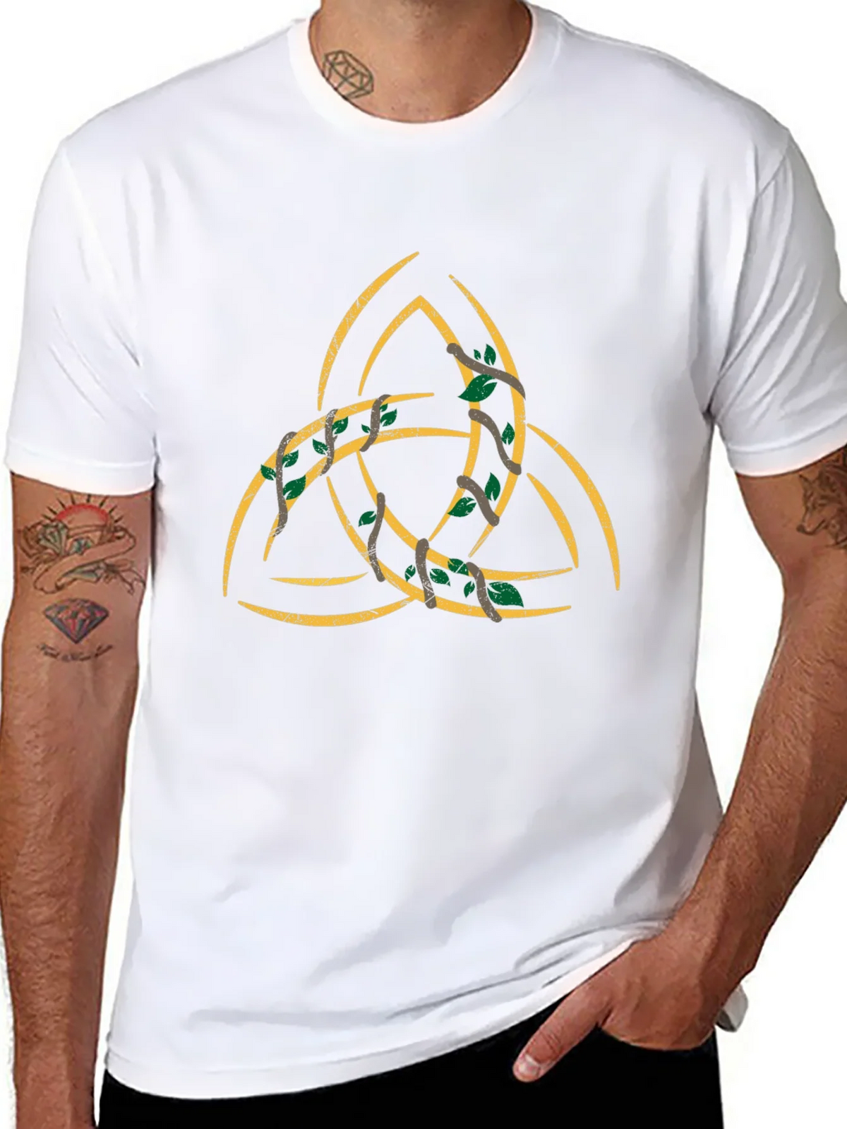 Celtic Knot Tree T-Shirt - Mens Black Graphic Tee product image 7