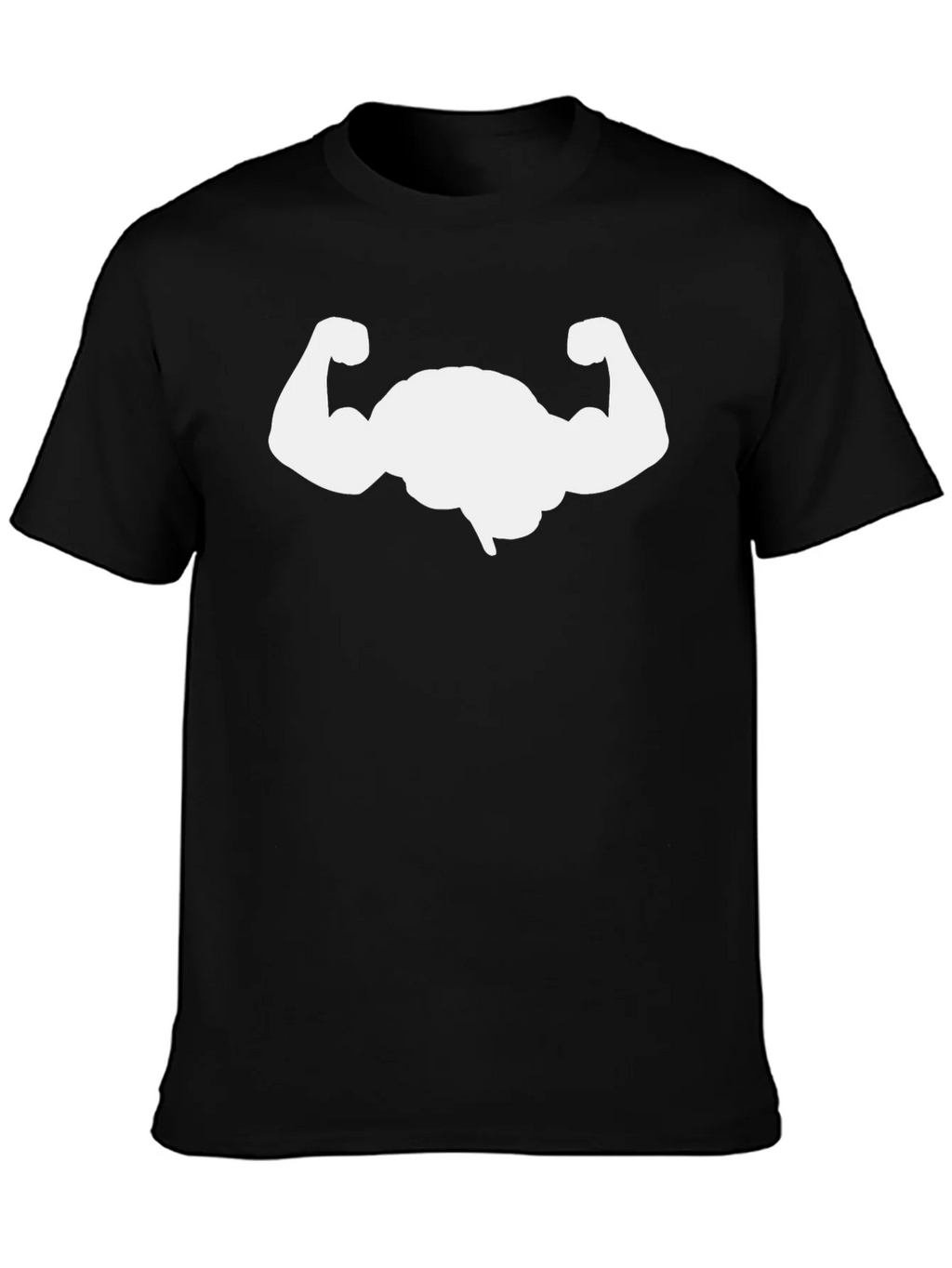 Muscle Graphic Tee - Black Cotton Gym T-Shirt product image 3