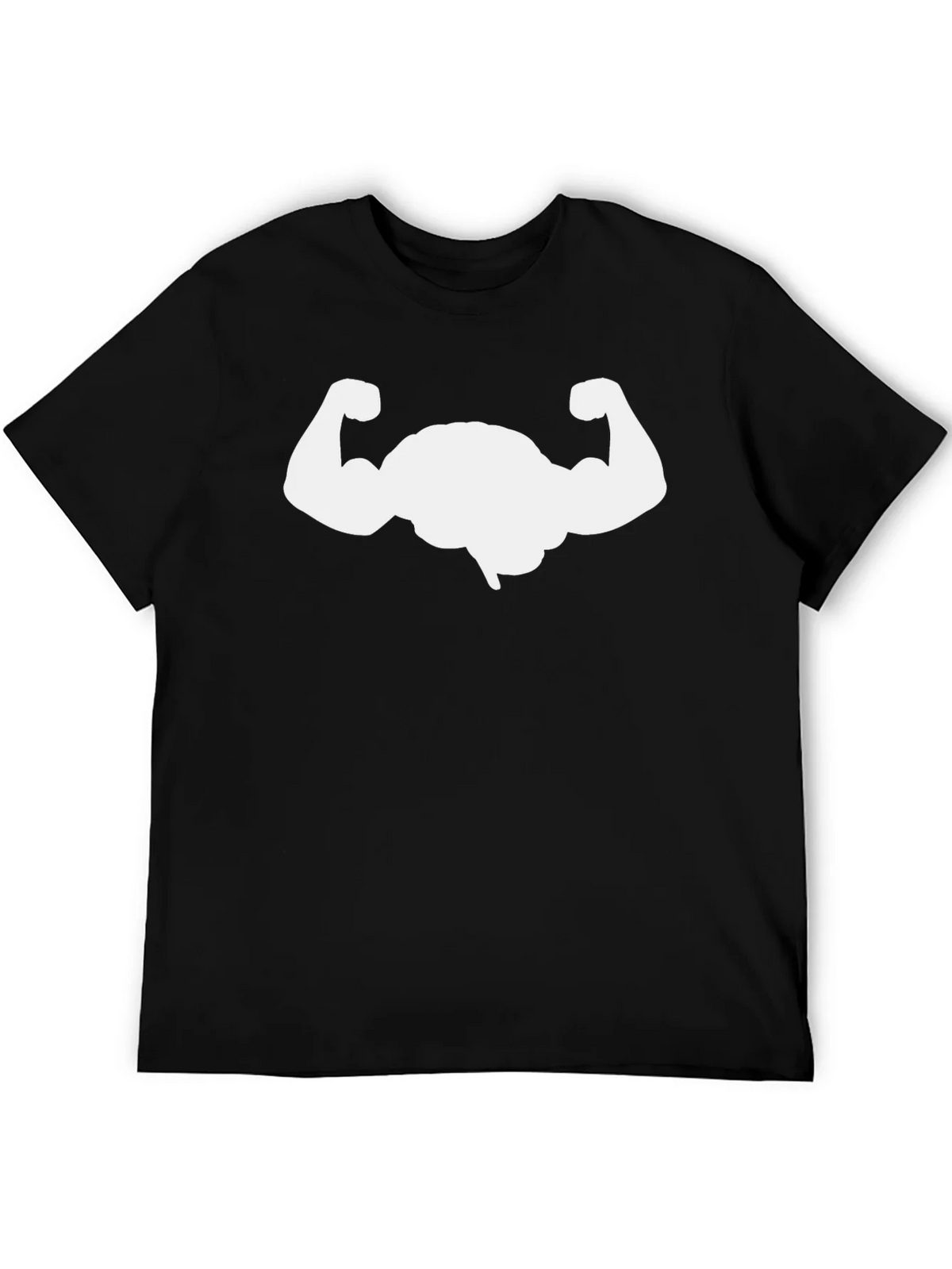 Muscle Graphic Tee - Black Cotton Gym T-Shirt product image 5