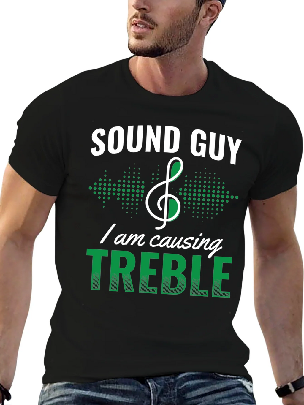 Sound Guy Treble Maker Funny T-Shirt product image 4