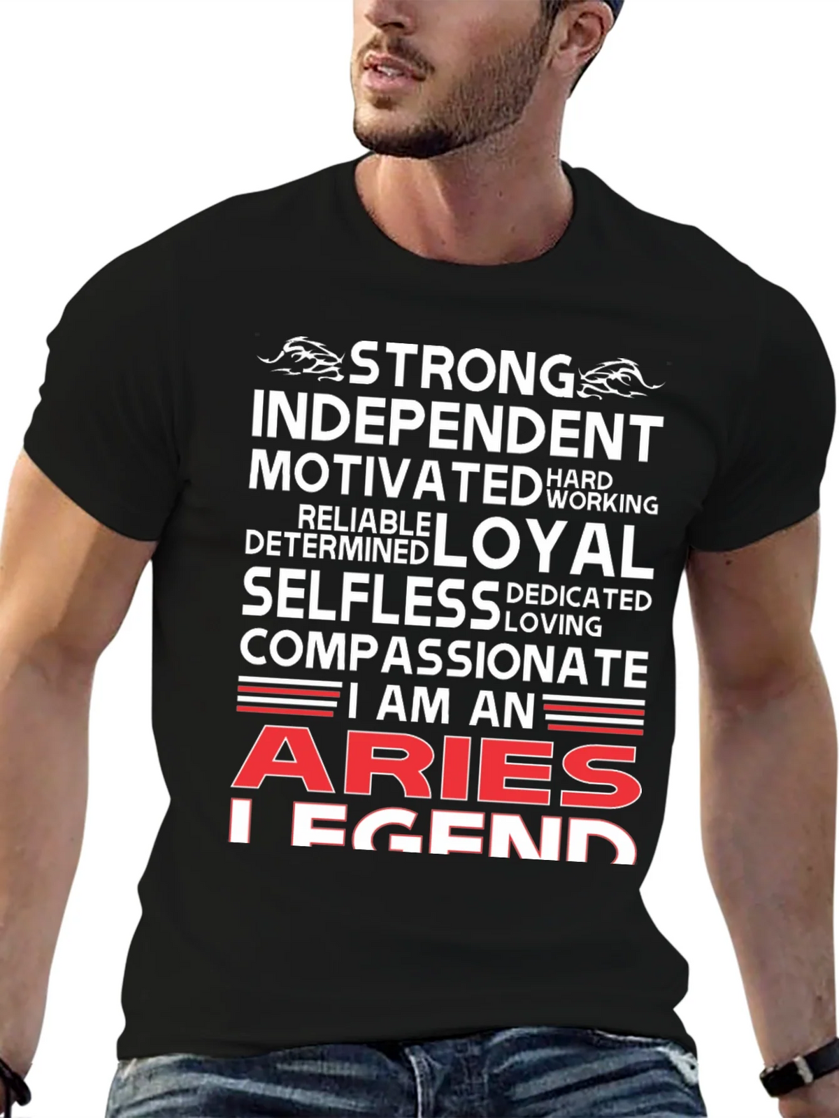 Aries Legend T-Shirt - Strong Independent Motivated product image 4
